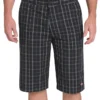 13″ Regular Fit Multi-Use Pocket Plaid Shorts