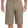 13″ Regular Fit Multi-Use Pocket Plaid Shorts