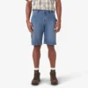 Denim Utility Shorts, 11″