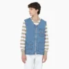 Denim Zip Front Vest