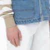 Denim Zip Front Vest
