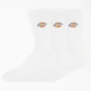 Dickies Embroidered Crew Socks, Size 6-12, 3-Pack