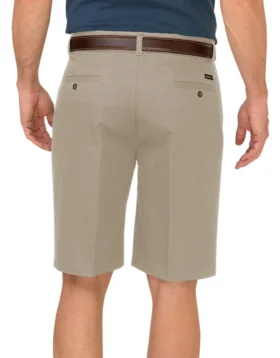 Dickies Khaki 10″ Relaxed Fit Pleated Front Short