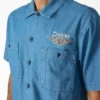 Dickies X Harley-Davidson® Boxy Fit Chambray Embroidered Work Shirt
