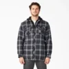 Flannel Hooded Shirt Jacket