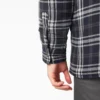 Flannel Hooded Shirt Jacket