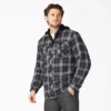 Flannel Hooded Shirt Jacket