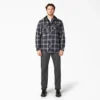 Flannel Hooded Shirt Jacket