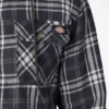 Flannel Hooded Shirt Jacket