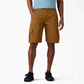 Flex Relaxed Fit Duck Cargo Shorts, 11″