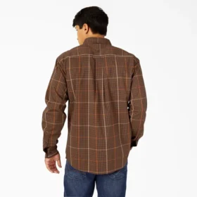 Flex Relaxed Fit Long Sleeve Plaid Shirt