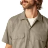 Flex Slim Fit Short Sleeve Work Shirt