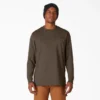 Heavyweight Heathered Long Sleeve Pocket T-Shirt
