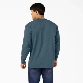 Heavyweight Heathered Long Sleeve Pocket T-Shirt
