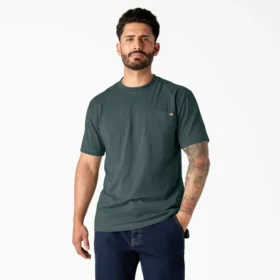 Heavyweight Heathered Short Sleeve Pocket T-Shirt