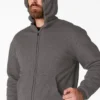 High Pile Fleece Lined Full Zip Hoodie