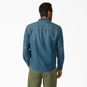Lightweight Long Sleeve Denim Shirt
