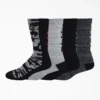 Logo Camo Crew Socks, Size 6-12, 4-Pack