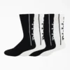 Logo Print Socks, Size 6-12, 4-Pack