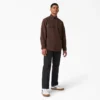Long Sleeve Flannel-Lined Duck Shirt