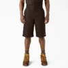 Loose Fit Flat Front Work Shorts, 13″
