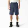 Loose Fit Flat Front Work Shorts, 13″