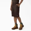 Loose Fit Flat Front Work Shorts, 13″