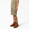 Loose Fit Flat Front Work Shorts, 13″