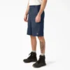 Loose Fit Flat Front Work Shorts, 13″