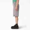 Loose Fit Flat Front Work Shorts, 13″