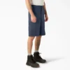 Loose Fit Flat Front Work Shorts, 13″