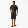 Loose Fit Flat Front Work Shorts, 13″