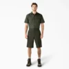 Loose Fit Flat Front Work Shorts, 13″