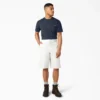 Loose Fit Flat Front Work Shorts, 13″