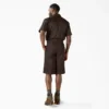 Loose Fit Flat Front Work Shorts, 13″