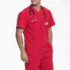 Men’s Eds Essentials Tuckable V-Neck Scrub Top