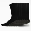 Moisture Control Crew Work Socks, Size 12-15, 6-Pack
