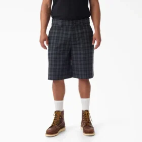 Plaid Work Shorts, 11″