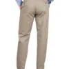 Regular Fit Tapered Leg Flat Front Khaki Pants