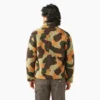 Relaxed Fit High Pile Fleece Camo Jacket