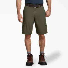 Relaxed Fit Ripstop Cargo Shorts, 11″