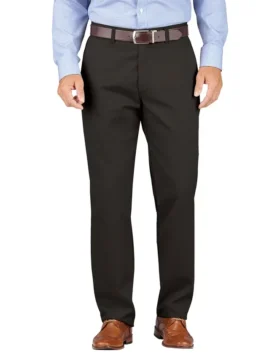 Relaxed Fit Tapered Leg Comfort Waist Khaki Pants