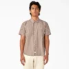 Short Sleeve Striped Service Shirt