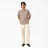 Short Sleeve Striped Service Shirt
