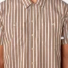 Short Sleeve Striped Service Shirt