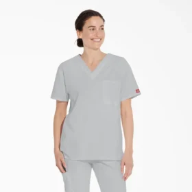 Unisex Eds Signature V-Neck Scrub Top