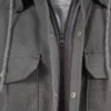 Water Repellent Duck Hooded Shirt Jacket