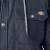 Water Repellent Duck Hooded Shirt Jacket