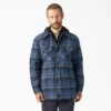 Water Repellent Flannel Hooded Shirt Jacket