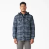Water Repellent Flannel Hooded Shirt Jacket